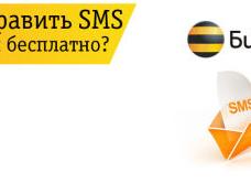 Бесплатно отправить смс на билайн